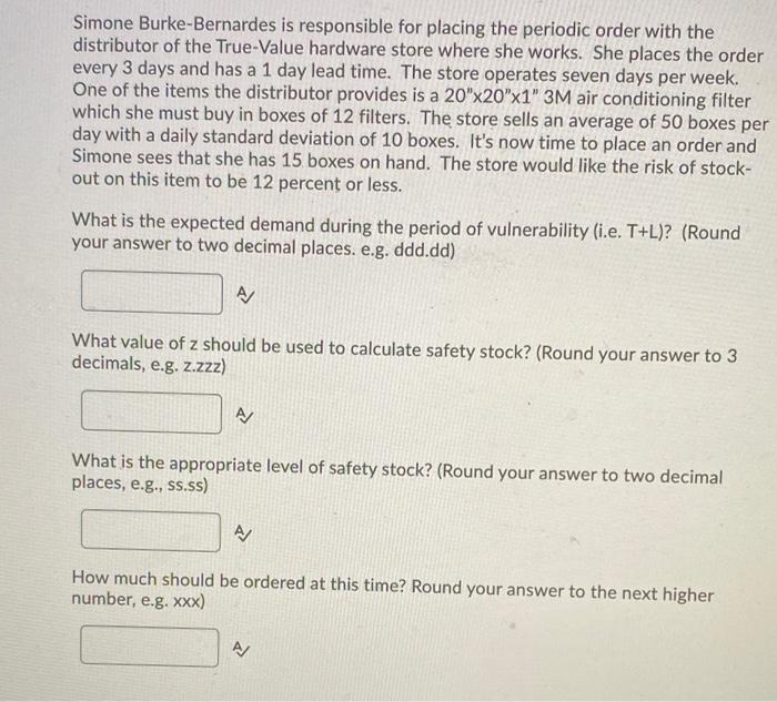 Simone Burke-Bernardes is responsible for placing