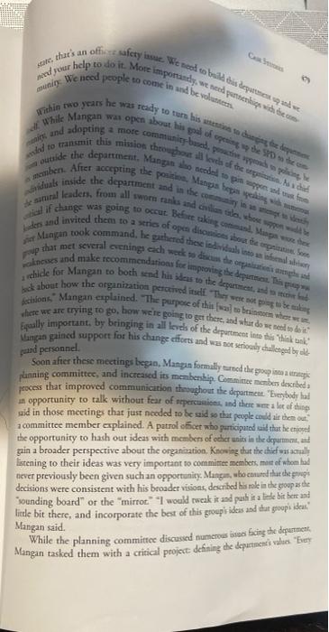 this case study begins by describing how a new