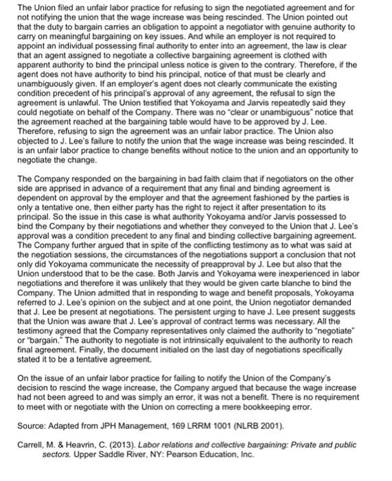 1. In the case study do you think that the