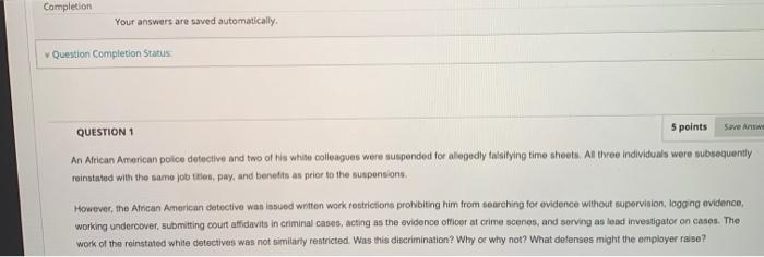 Answer each question. Was this discrimination?