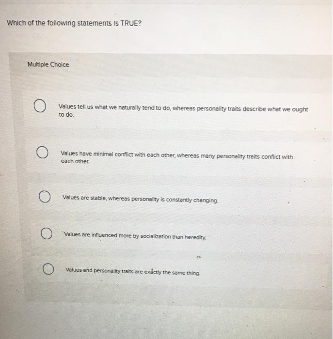 answer all questions please The dark trad traits