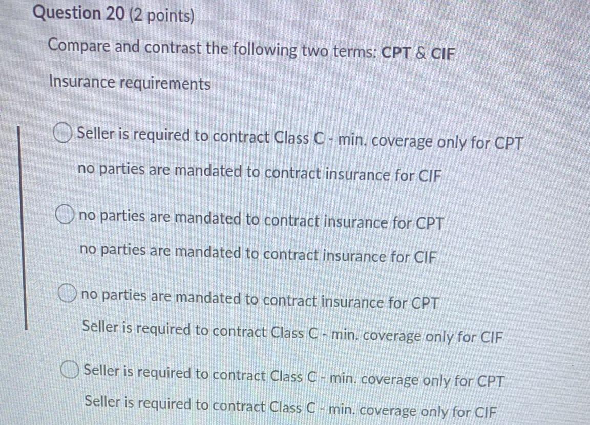 Question 29 (2 points) Situation #2: The proper