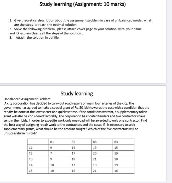 solving this step by step with reqouirment Study
