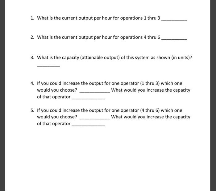 please answer the numbered questions and show