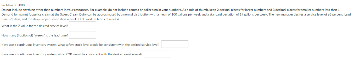 Problem 805008: Do not include anything other
