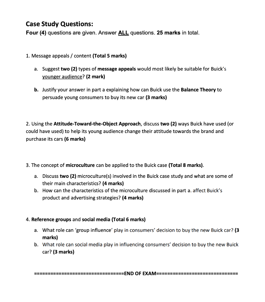 Section B: Case Study You are required to answer