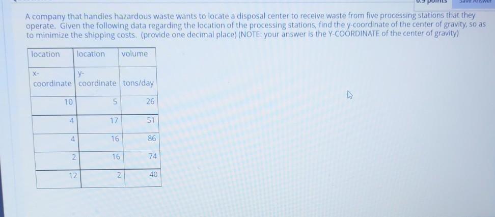 A company that handles hazardous waste wants to