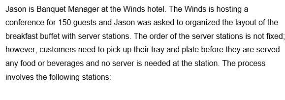Jason is Banquet Manager at the Winds hotel. The