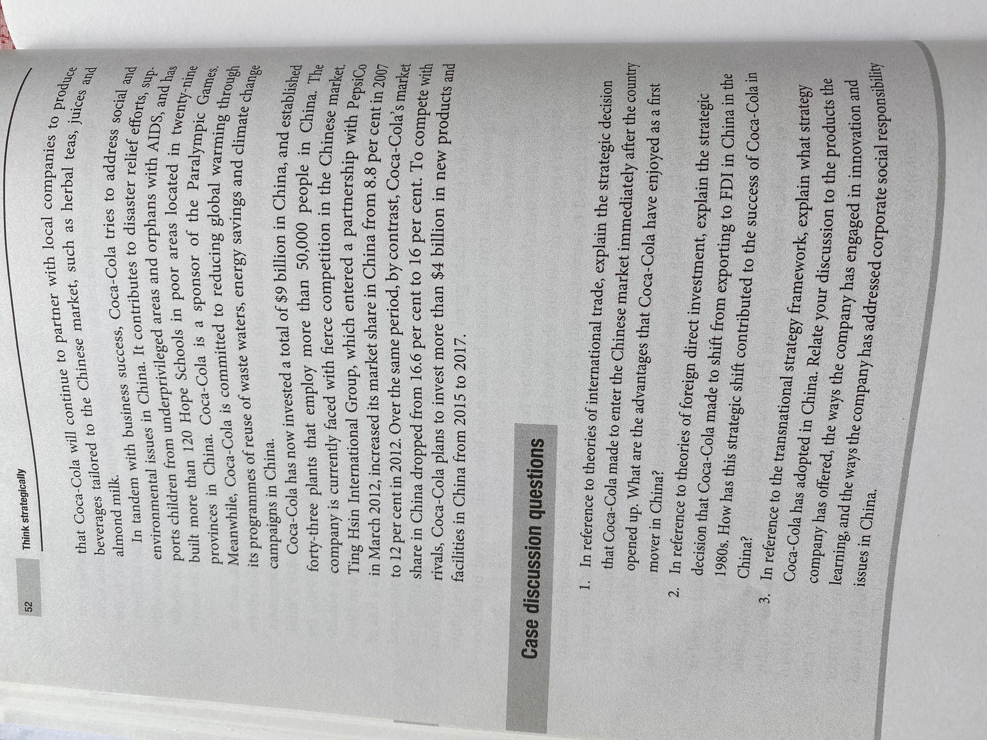 Case Study: Please answer Q1 and Q3 only with