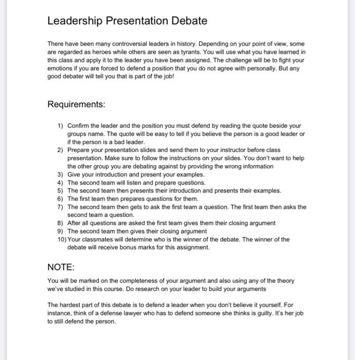 debate topic is in favour of leader doug ford