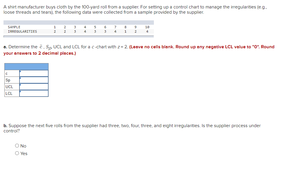 A shirt manufacturer buys cloth by the 100-yard