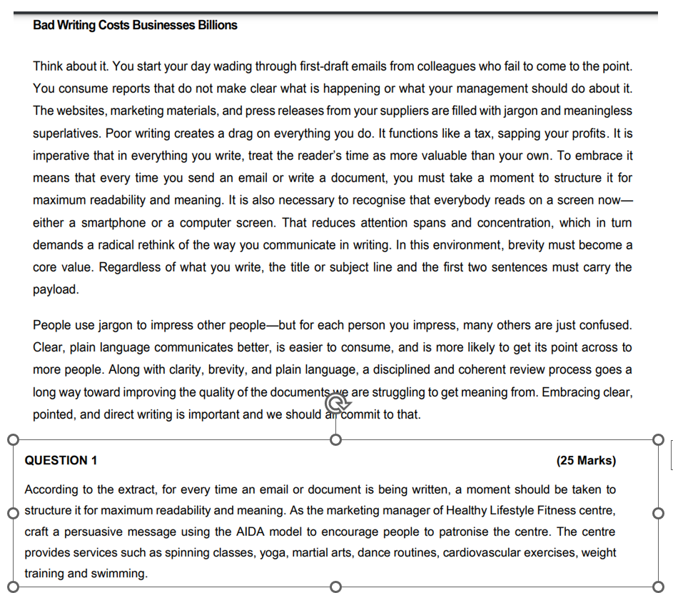 Think about it. You start your day wading through