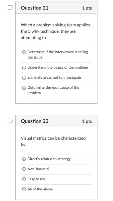 D Question 19 1 pts A technique for translating