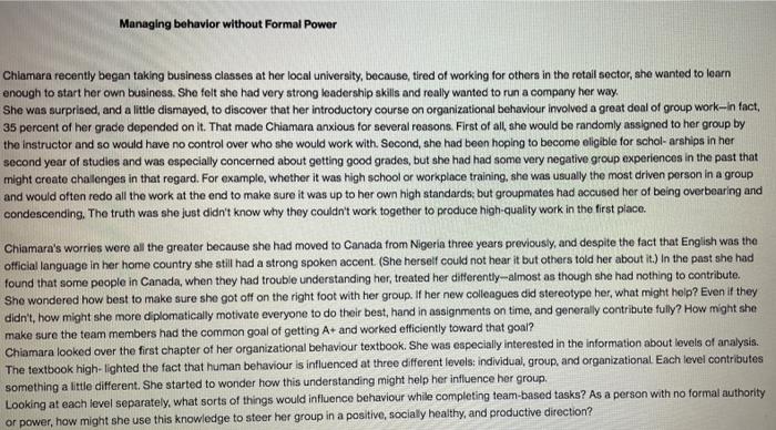 This is the question From ORGB1135 Organisational