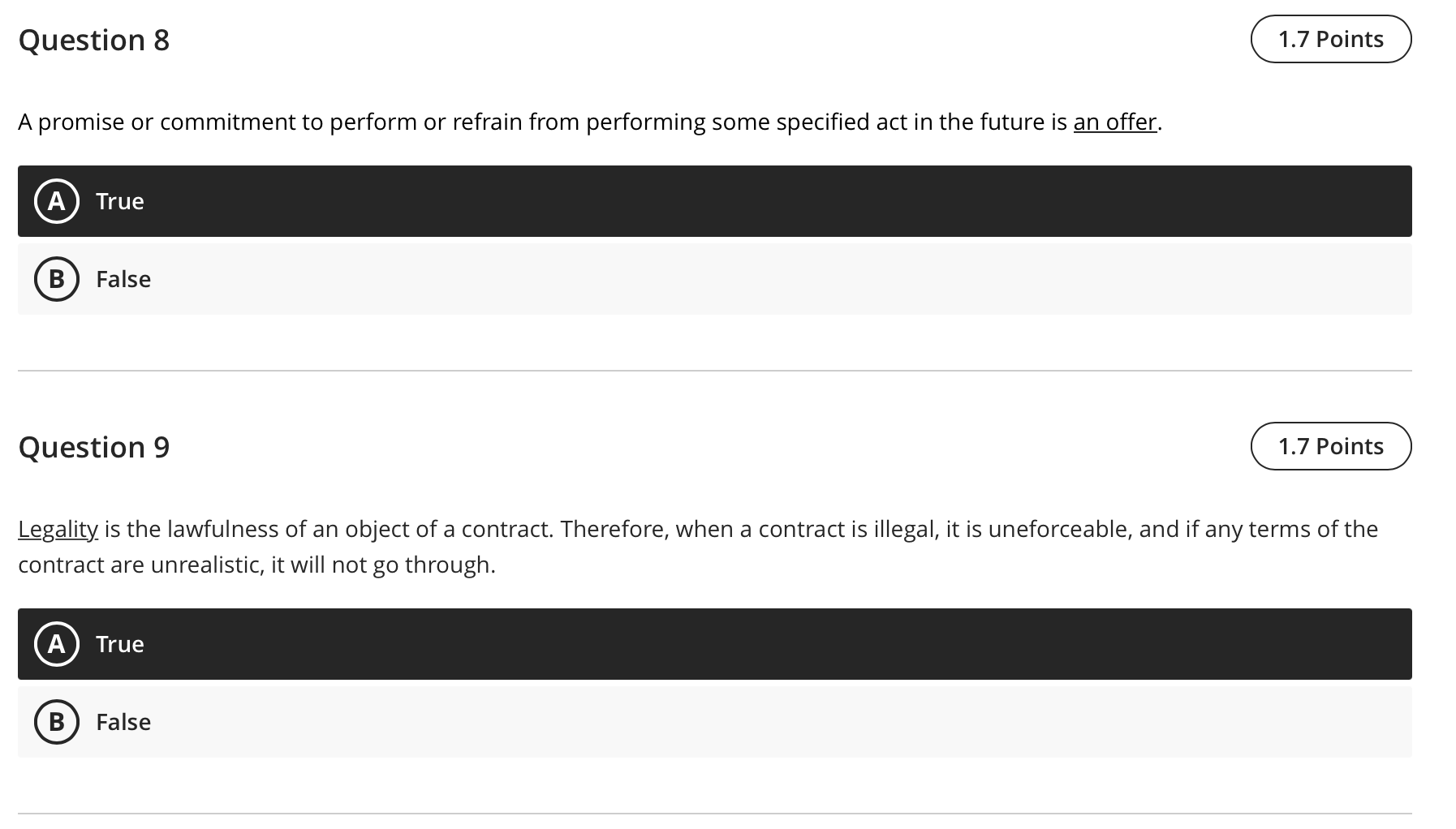 A promise or commitment to perform or refrain