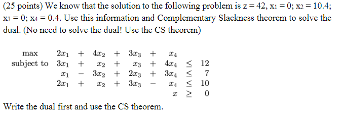 (25 points) We know that the solution to the