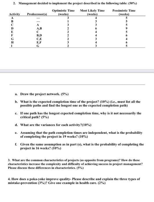 Hi, can you answer question 3 and 4 2. Management