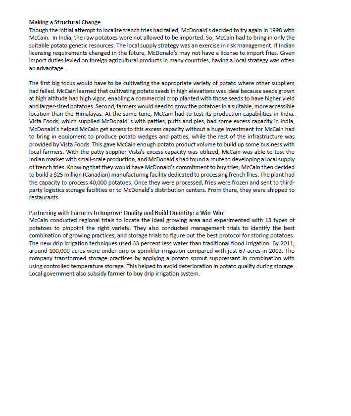 Question 3 (answer from the case study)