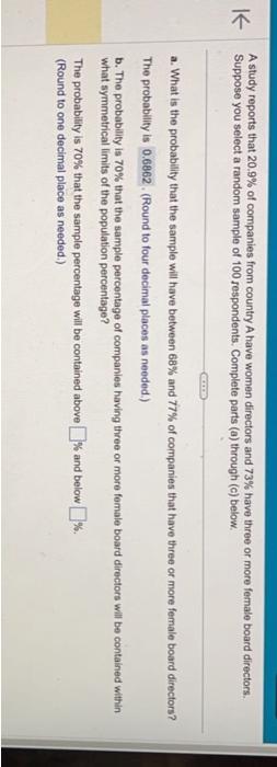 part b A study reports that 20.9% of companies