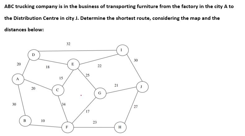 ABC trucking company is in the business of