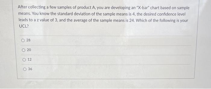 After collecting a few samples of product A, you