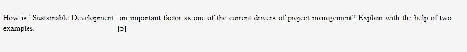 How is "Sustainable Development" an important