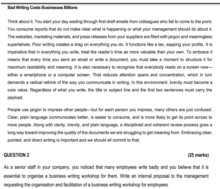 Think about it. You start your day wading through