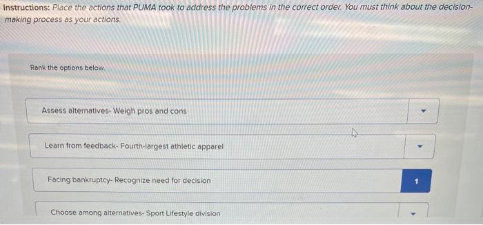 The Decision-Making Process Managers often must
