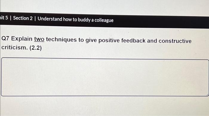 Business Adminstration level 2 Q7 Explain two