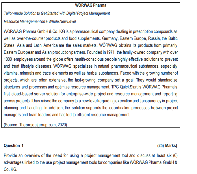 WORWAG Pharma Tailor-made Solution to Get Started