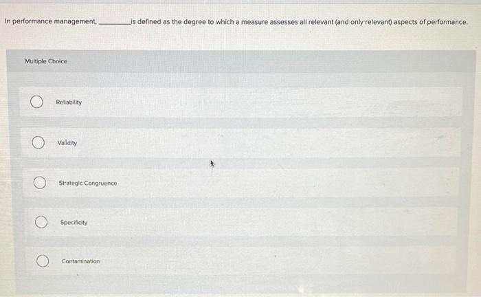 In performance management, Js defined as the