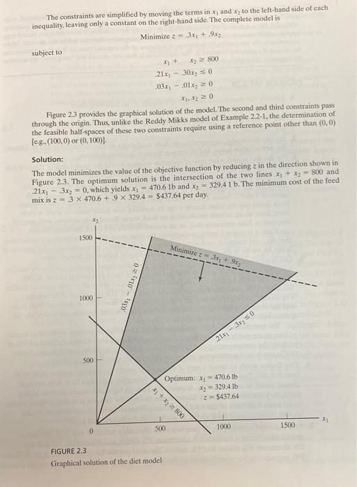 please help me with 2 Example 2.2-2 (Diet