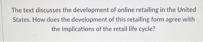 please help! Comment on this statement: "The only