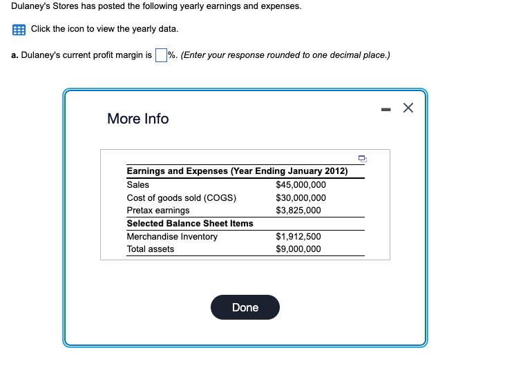 There are multiple parts, thank you. Dulaney's