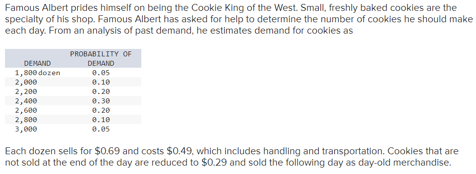 Operations Management CH 11 Please show work and