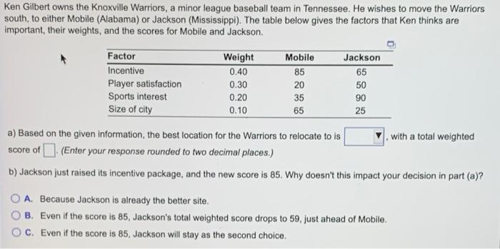 please answer all questions. thanks! Ken Gilbert