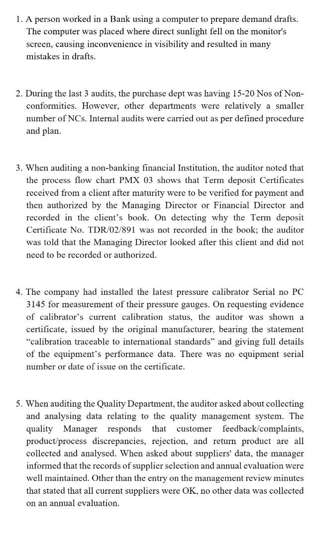 Quality Management Systems and Auditing Quality