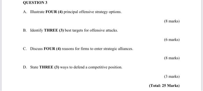 QUESTION 3 A. Illustrate FOUR (4) principal