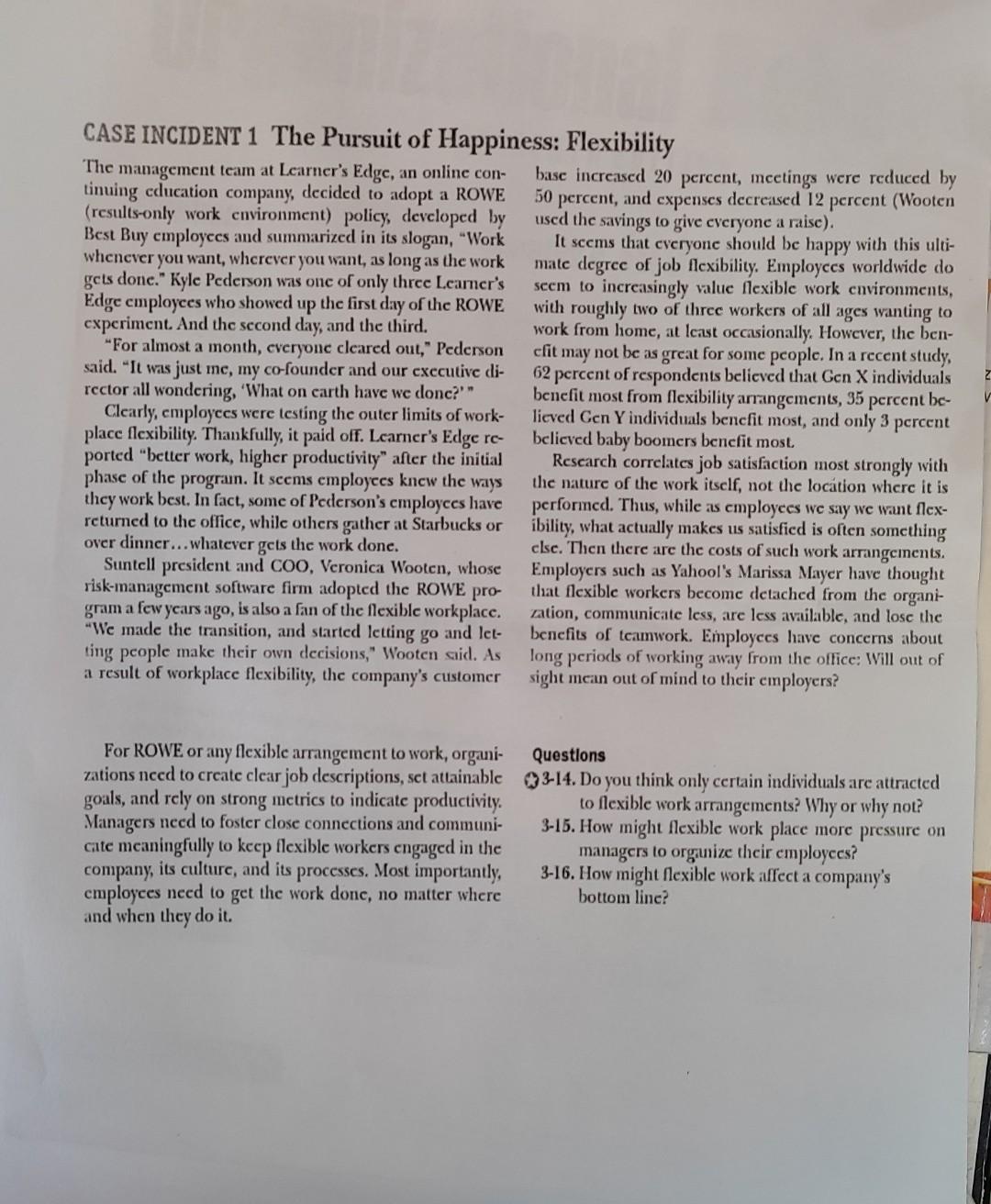 answer the following questions given on this case