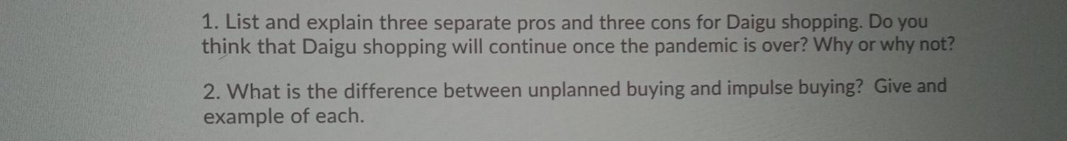 ans it 1. List and explain three separate pros