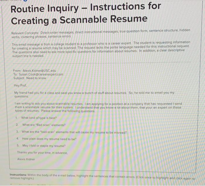 PLEASE FOLLOW THE INSTRUCTIONS, HIGHLIGHT THE