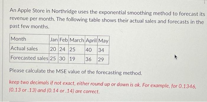 An Apple Store in Northridge uses the exponential