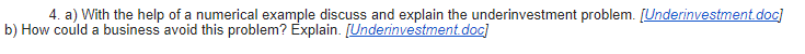 4. a) With the help of a numerical example