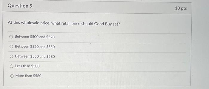 please answer question 9 Question 8 10 pts For