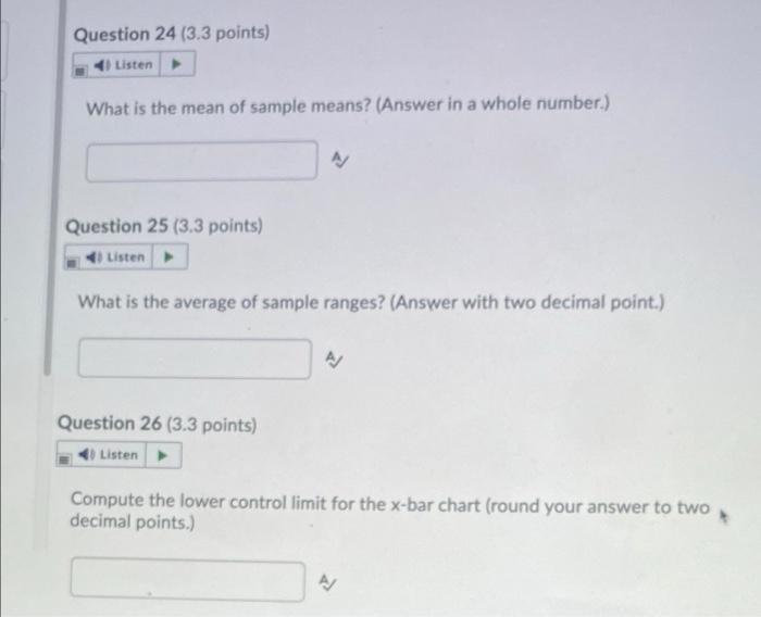 A quality analyst wants to construct a control