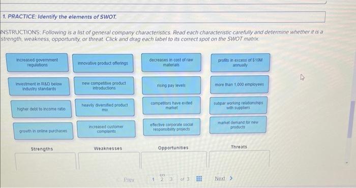 NSTRUCTIONS: Following is a list of general