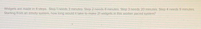 Widgets are made in 4 steps Step 1 needs 3