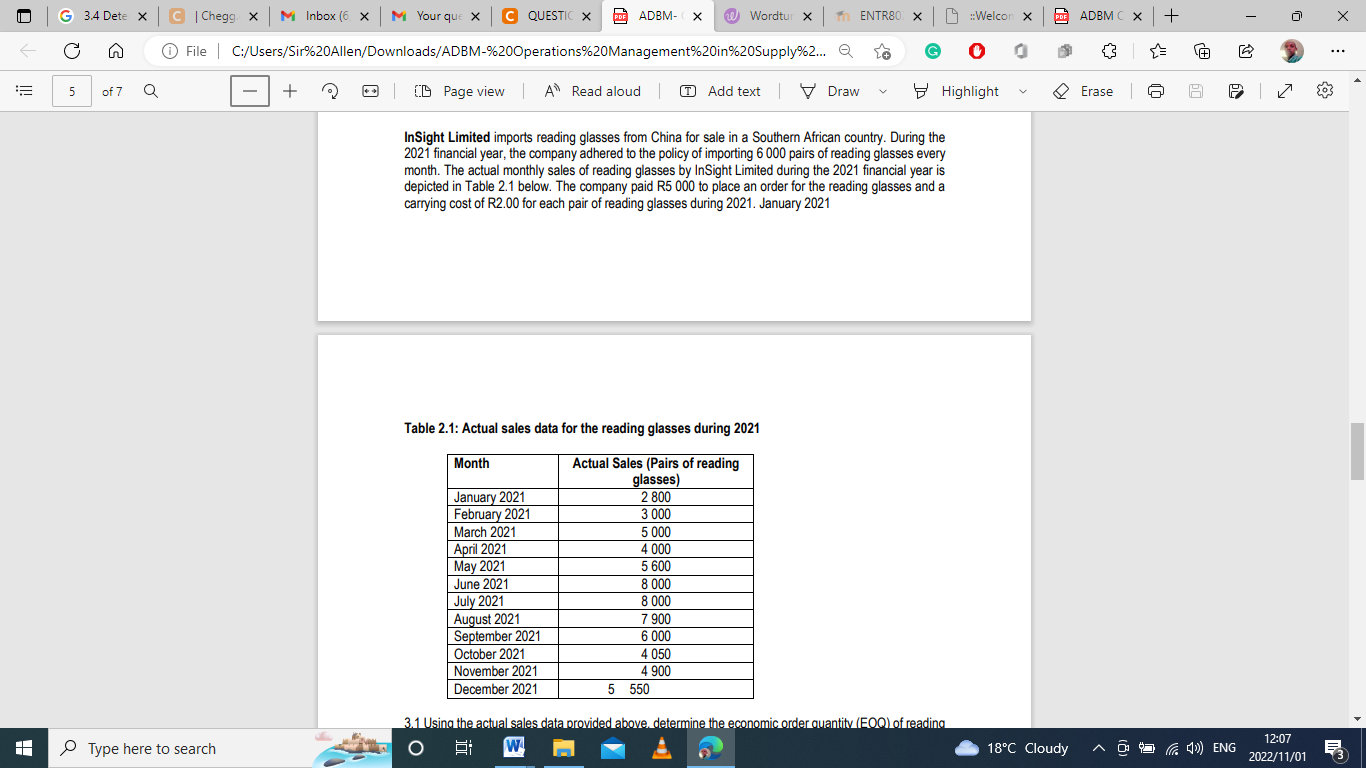 QUESTION 4 (20 marks) Using the sales data of the