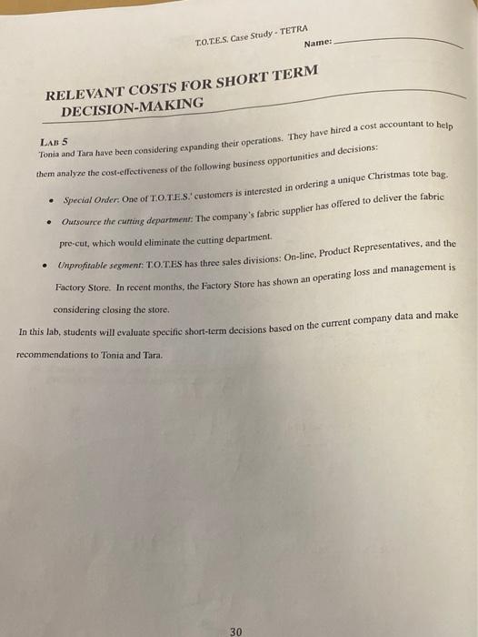 please answer all parts thankyou so much TOTES