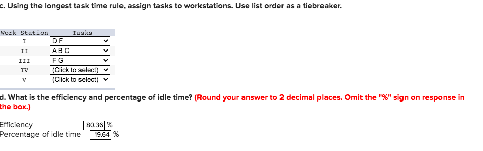 A manager wants to assign tasks to workstations